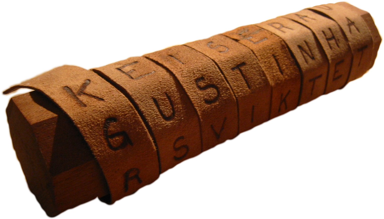 Scytale - ancient Greek transposition cipher used by Spartans